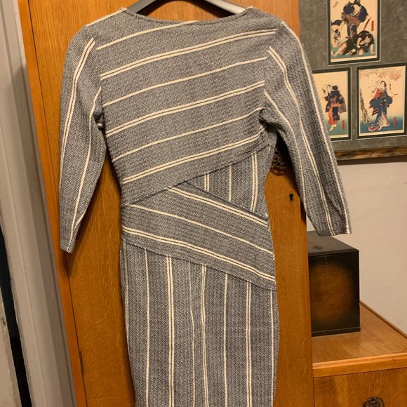 Anthropologie Maeve Stripe Column Sheath Dress - Picture 3 of 8
